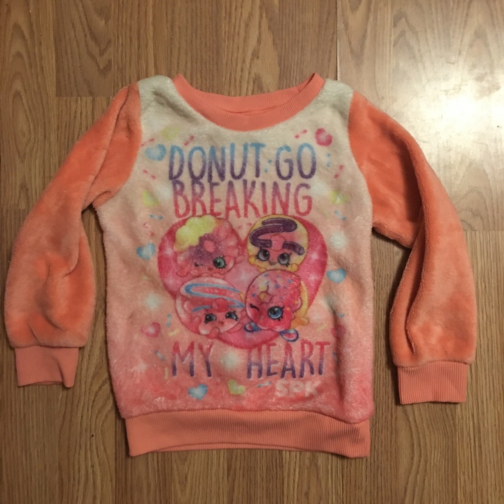 Shopkins Fleece Sweater: Size 6/6X